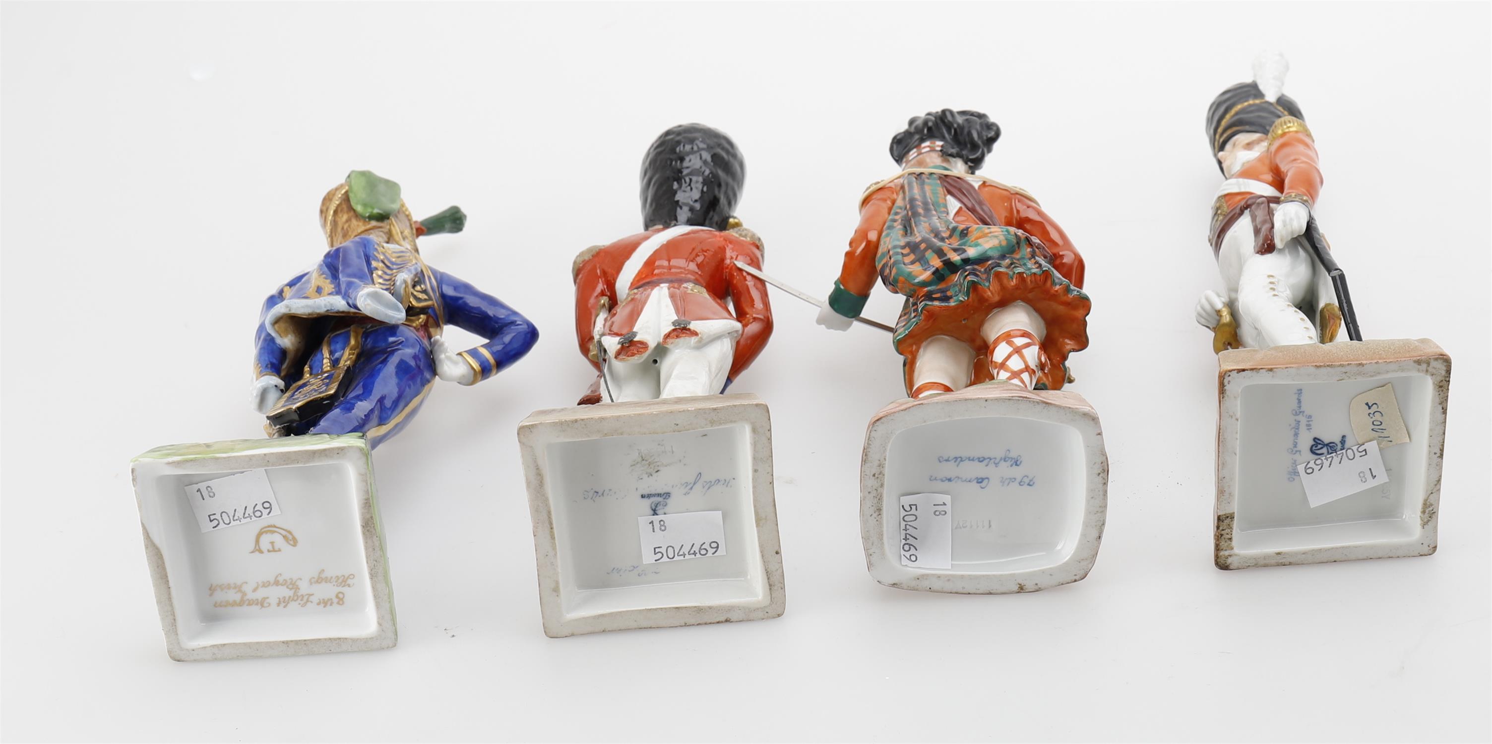 Miscellaneous to include four various modern Continental porcelain models of soldiers - Image 2 of 6