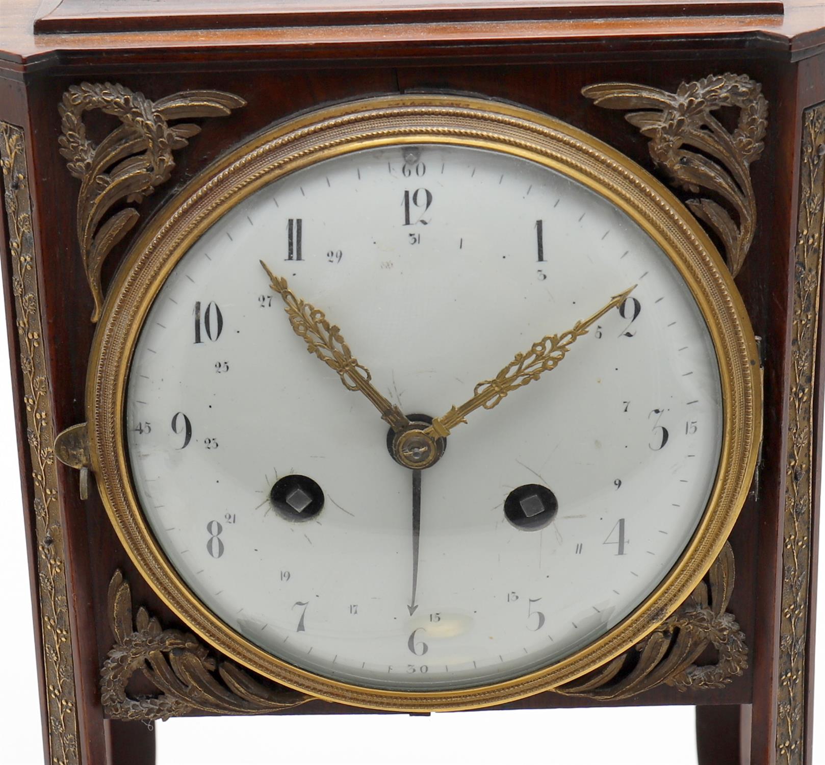 Y A late 19th century French rosewood and gilt metal mounted 8 day mantel clock - Image 2 of 4