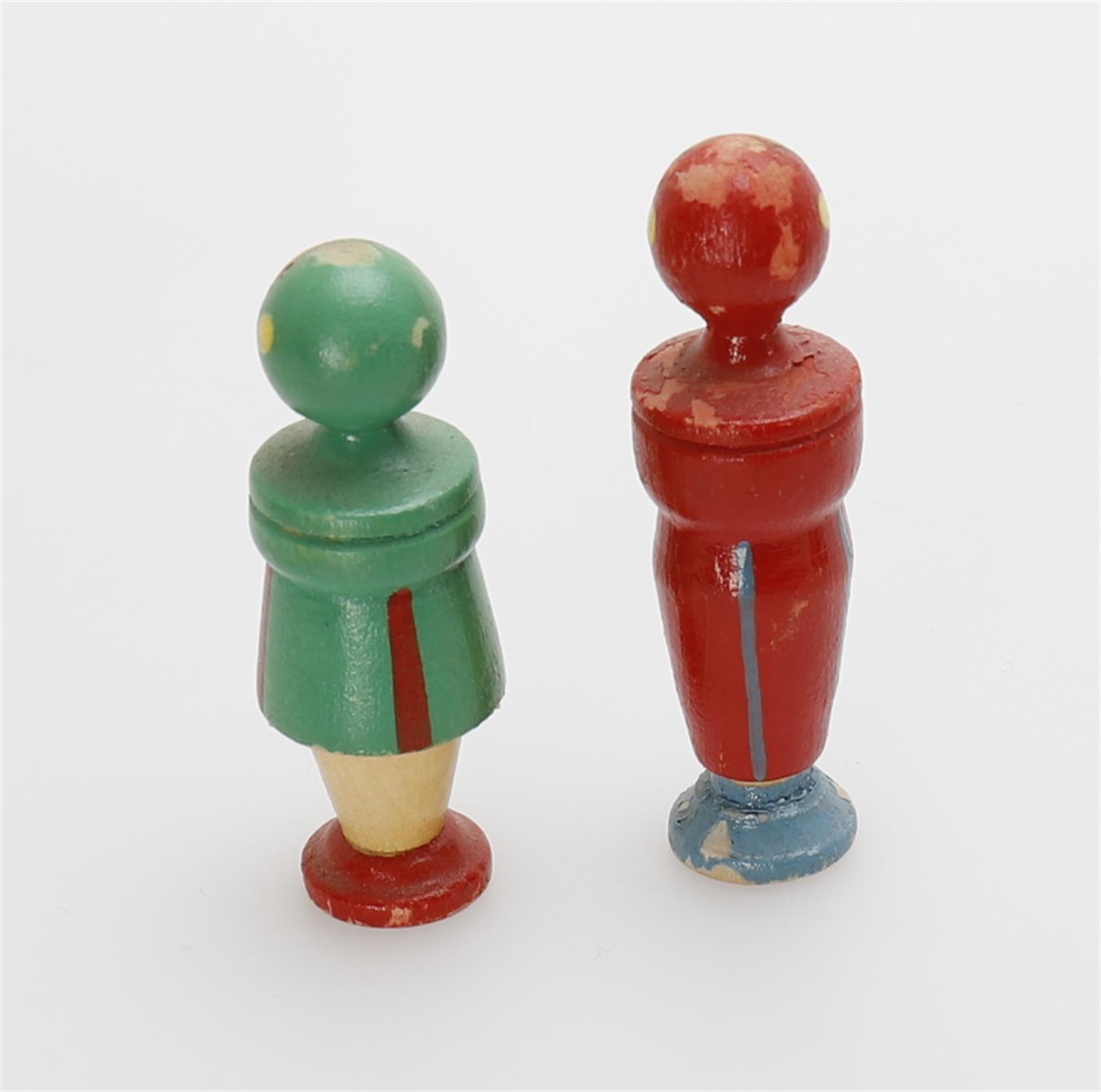An early 1960s Soviet painted wooden space rocket matryoshka toy - Image 3 of 6