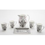 A Wedgwood lemonade set after the original Ravilious design