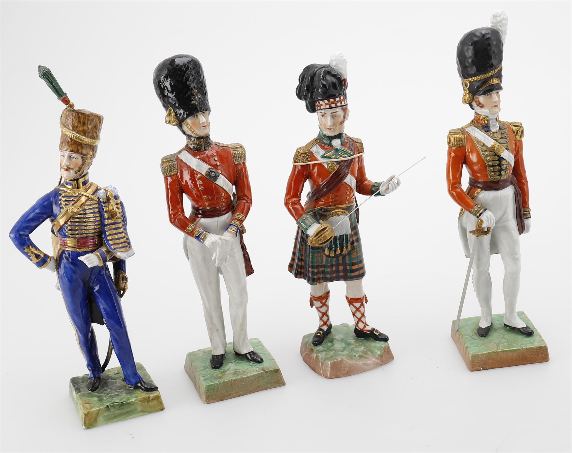 Miscellaneous to include four various modern Continental porcelain models of soldiers - Image 3 of 6