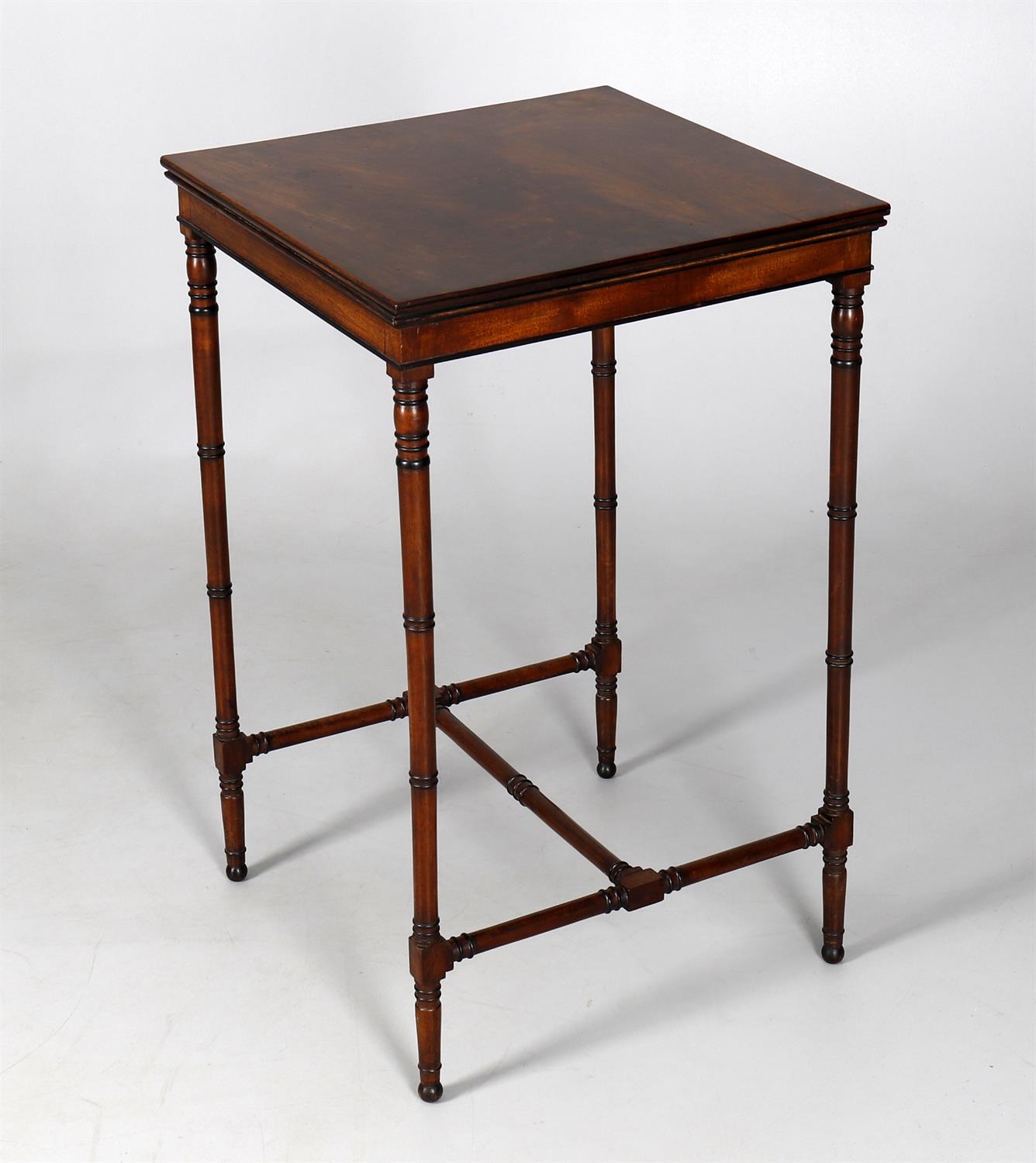 A George III mahogany and ebonised urn table in the manner of Alexander Peter - Image 2 of 6