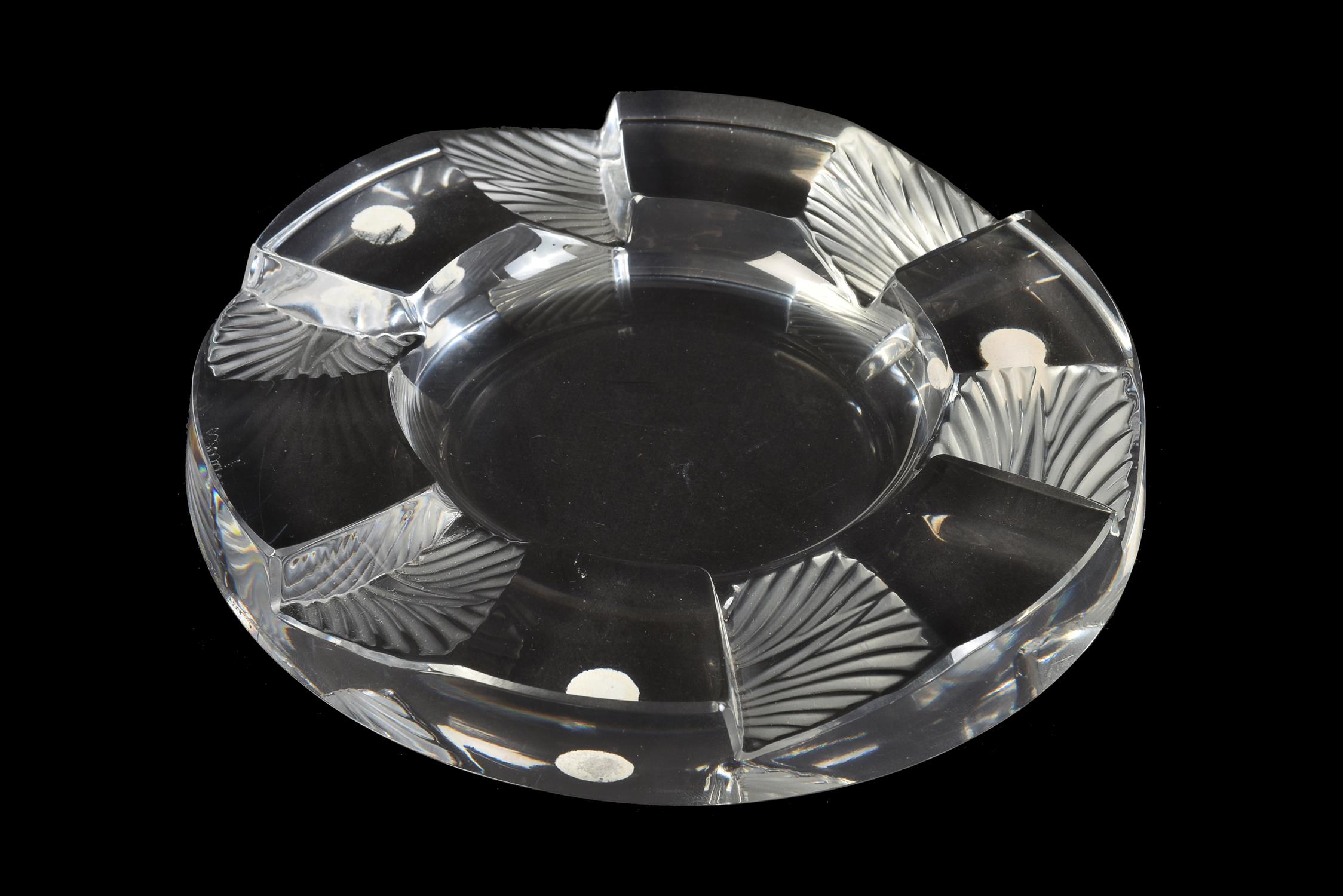 Lalique, Cristal Lalique, four cendriers - Image 5 of 7