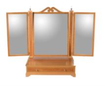 David Linley, a sycamore and burr maple platform dressing mirror