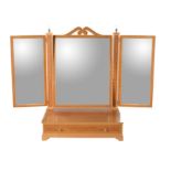 David Linley, a sycamore and burr maple platform dressing mirror