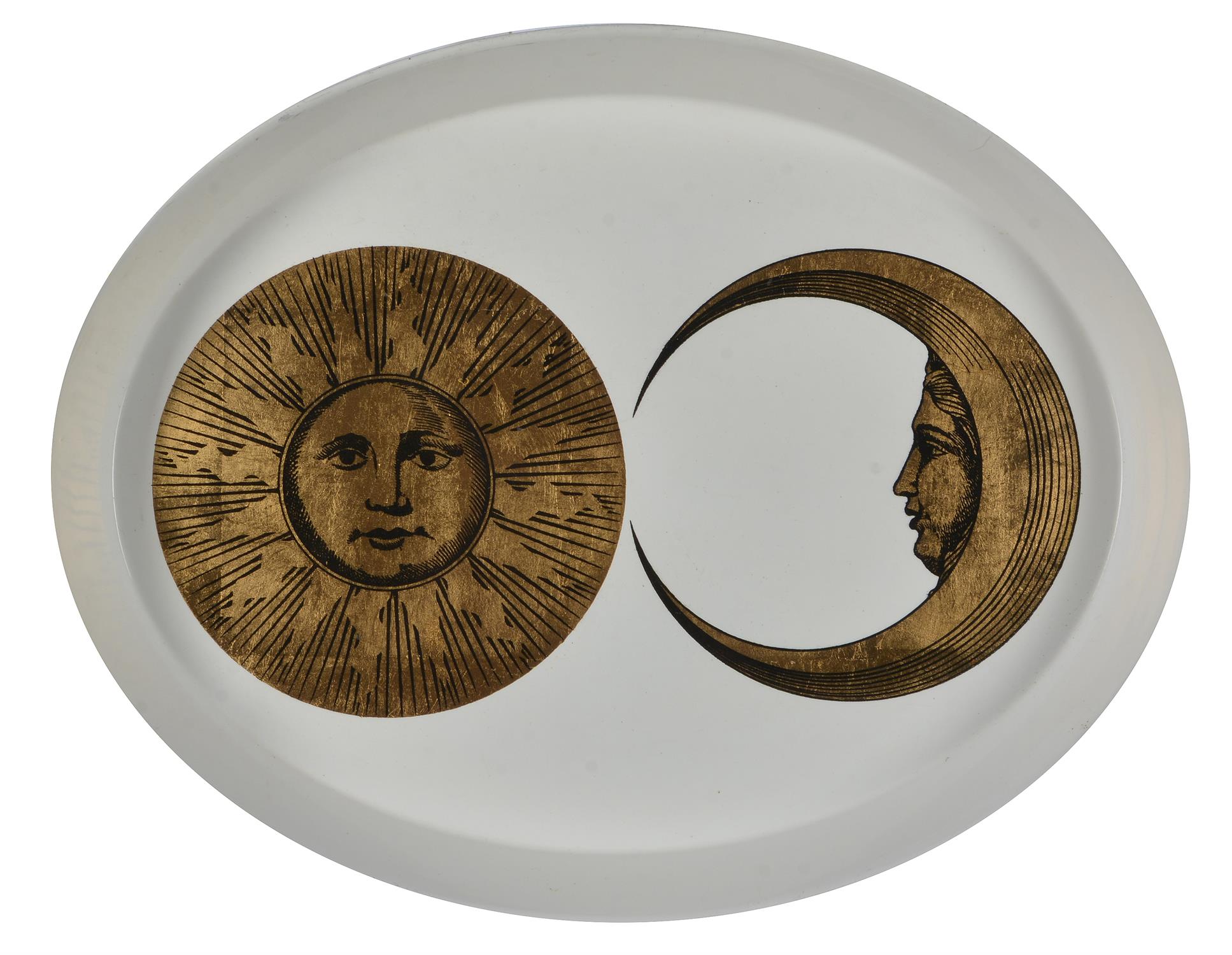 λ Piero Fornasetti, an oval tray