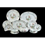 A modern Raynaud & Co. Limoges porcelain 'Chine Petit Panier' pattern part dinner service