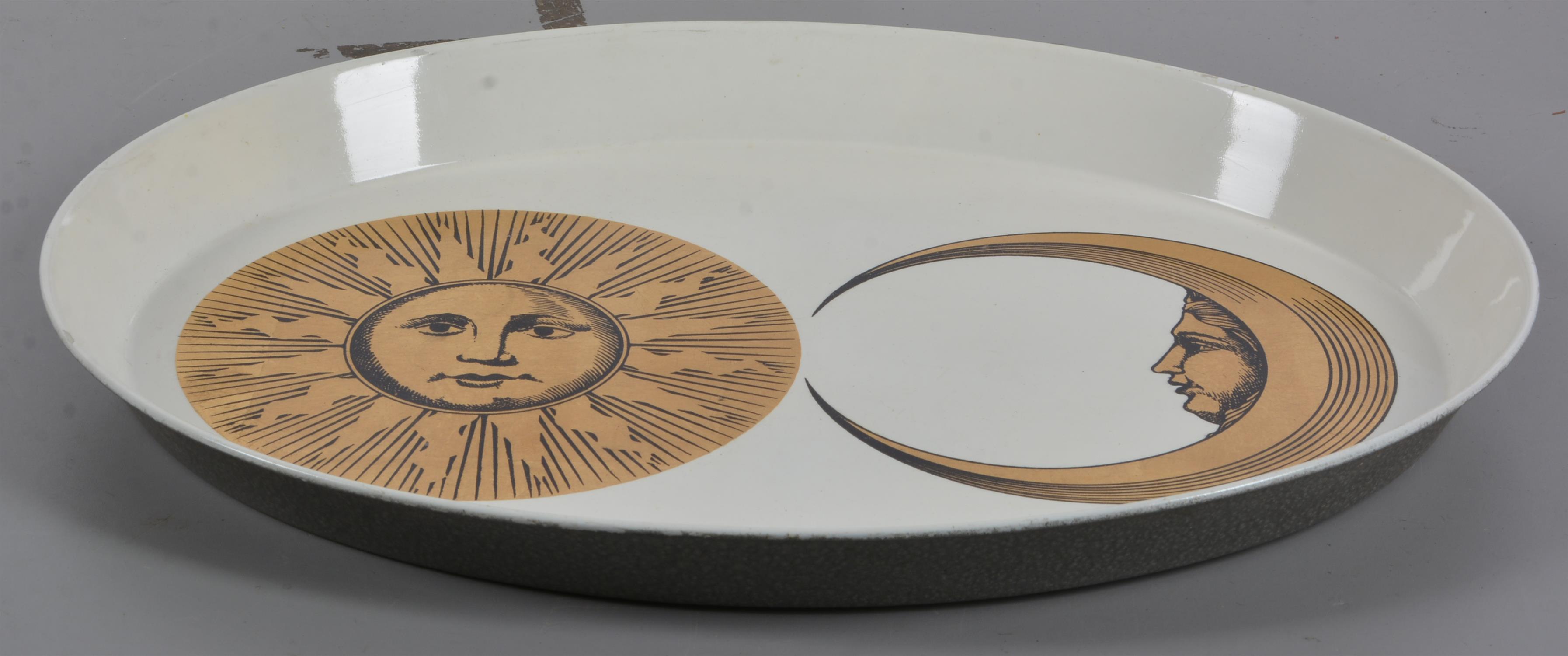 λ Piero Fornasetti, an oval tray - Image 2 of 2