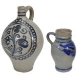 A Westerwald stoneware globular ewer