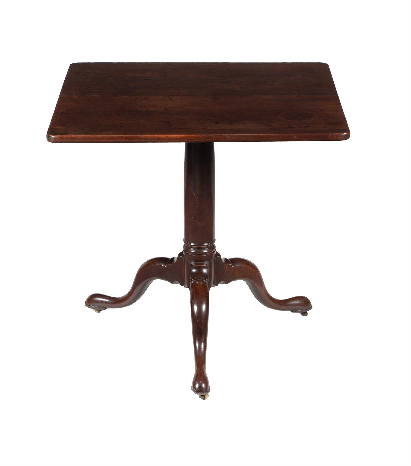 A George II mahogany tripod table