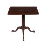 A George II mahogany tripod table