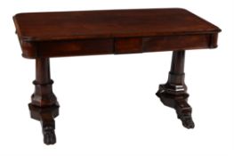 Y A William IV rosewood library table