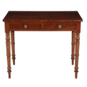 A William IV mahogany side table