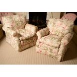 LOT WITHDRAWN - A pair of upholstered armchairs