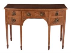 A George III mahogany and inlaid sideboard