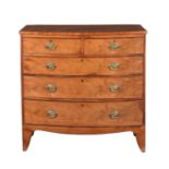 A Regency mahogany bowfront chest of drawers