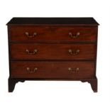 A George III mahogany chest of drawers