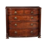 A George IV mahogany chest of drawers