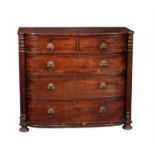 A George IV mahogany chest of drawers