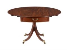 A George III oval Pembroke table