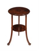 A late George III mahogany occasional table