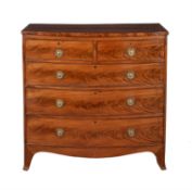 A George III mahogany chest of drawers