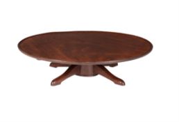 A mahogany revolving tray or 'lazy Susan'