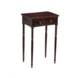 A Regency mahogany side table