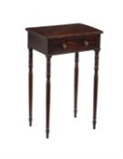 A Regency mahogany side table