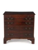 A George III mahogany chest of drawers