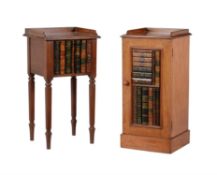 A mahogany bedside cupboard by HEAL & SON