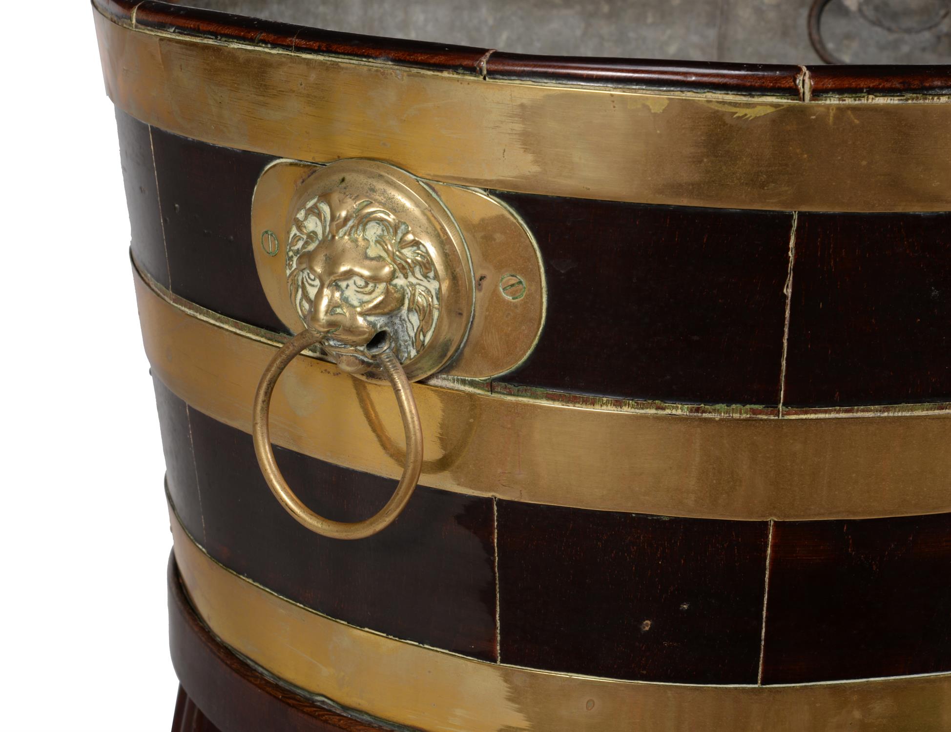 A mahogany and brass bound wine cooler - Image 2 of 2