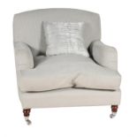 An upholstered armchair in Victorian style
