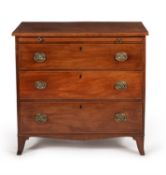 A George III mahogany chest of drawers