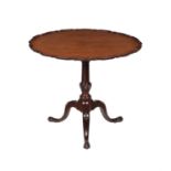 A George III mahogany tripod table