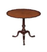 A George III mahogany tripod table