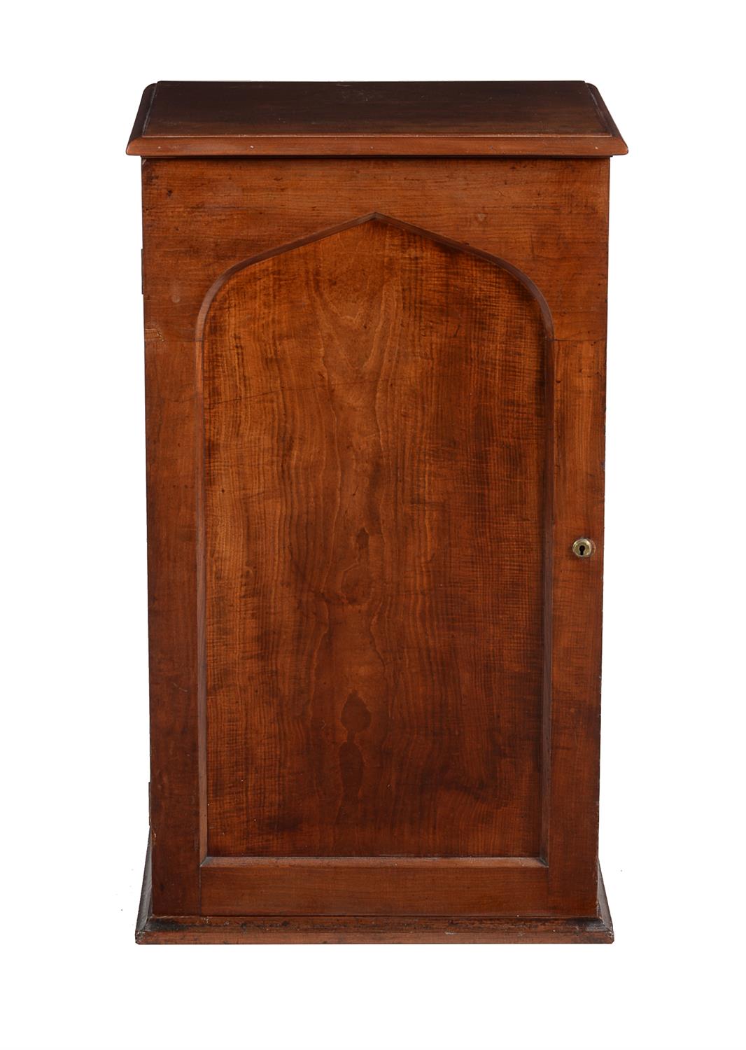 A mahogany collector's cabinet