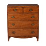 A George III mahogany chest of drawers