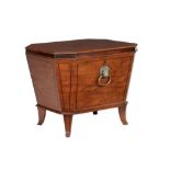 A late George III mahogany wine cooler