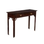 A mahogany side table in George III style