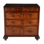 A William III walnut chest of drawers