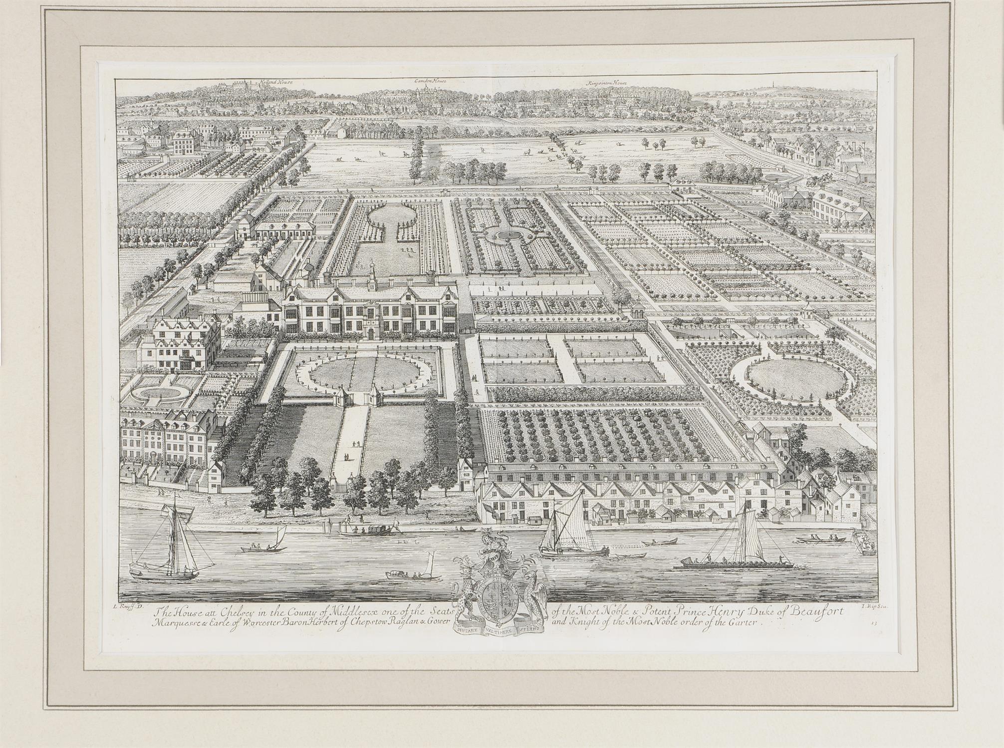 After Leonard Knyff (Dutch 1650-1721), A set of 10 architectural engravings - Image 9 of 12