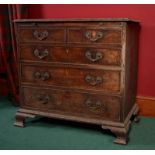 A George III mahogany bachelor's chest of drawers