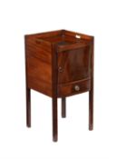 A Regency mahogany bedside cupboard