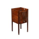 A Regency mahogany bedside cupboard