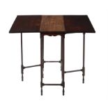 A George III mahogany spider leg table