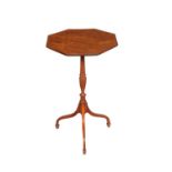 A George III satinwood tripod table