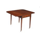 Y A Regency mahogany and inlaid Pembroke table