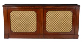 A Regency mahogany side cabinet