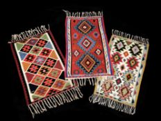 Three various kilim rugs